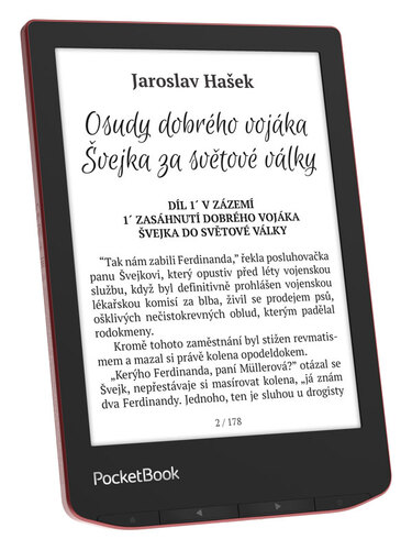 PocketBook 634 Verse Pro Passion Red, červený