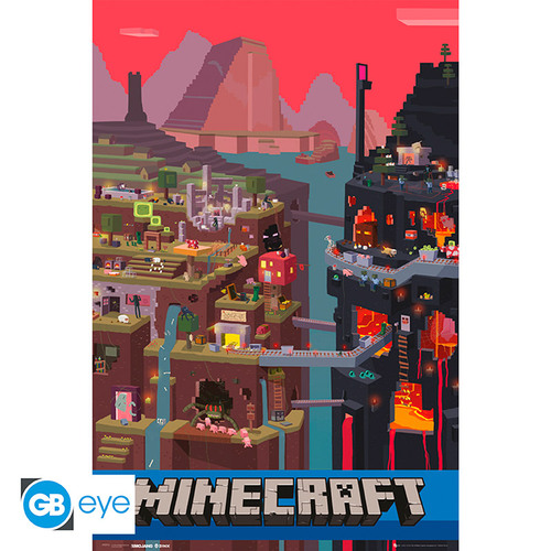 Plagát MINECRAFT Minecraft World (91,5x61cm)