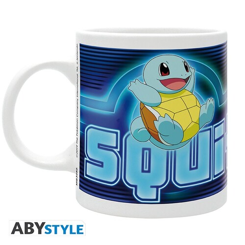 Pokémon keramický hrnček, 320 ml - Squirtle Neon
