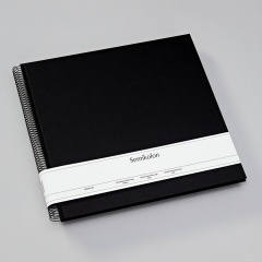 Fotoalbum Semikolon Spiral Economy Large black black