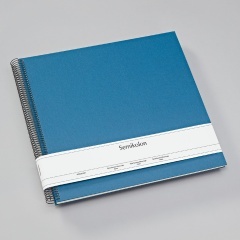 Fotoalbum Semikolon Spiral Economy Large cream azzurro