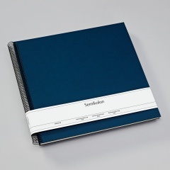 Fotoalbum Semikolon Spiral Economy Large cream marine
