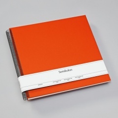 Fotoalbum Semikolon Spiral Economy Large cream orange