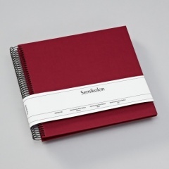Fotoalbum Semikolon Spiral Economy Medium black burgundy