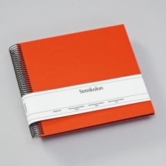 Semikolon Fotoalbum Semikolon Spiral Economy Medium black orange