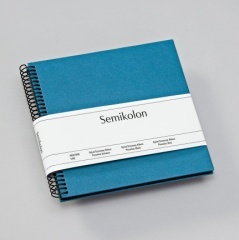 Fotoalbum Semikolon Spiral Piccolino black azzurro