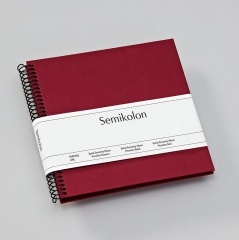 Fotoalbum Semikolon Spiral Piccolino black burgundy