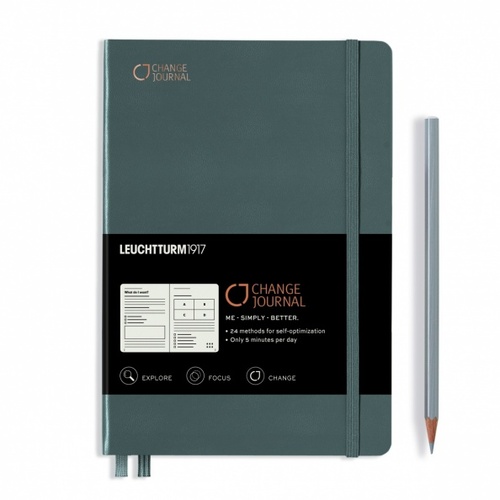Change Journal LEUCHTTURM1917 Anthracite, 100 g/m2 papier, English