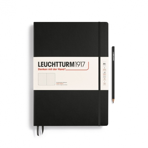 Zápisník LEUCHTTURM1917 Master Classic (A4+) Black, 235 p., bodkovaný