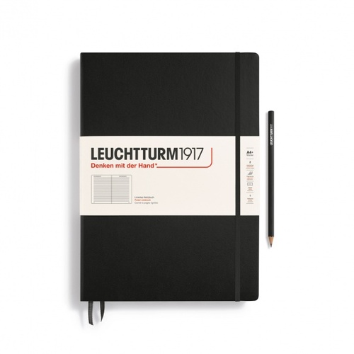 Zápisník LEUCHTTURM1917 Master Classic (A4+) Black, 235 p., riadkovaný