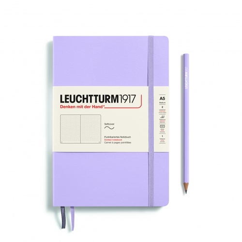 Zápisník LEUCHTTURM1917 Softcover Medium (A5) Lilac, 123 p., bodkovaný