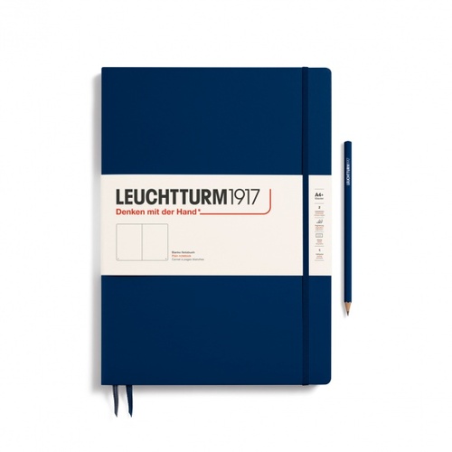 Zápisník LEUCHTTURM1917 Master Slim (A4+) Navy, 123 p., čistý