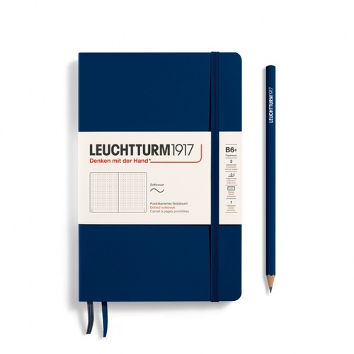 Zápisník LEUCHTTURM1917 Softcover paperback (B6+) Navy, 123 p., bodkovaný