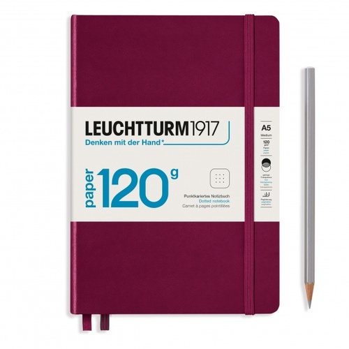 Zápisník LEUCHTTURM1917 edícia 120G Port Red, 203 p., bodkovaný