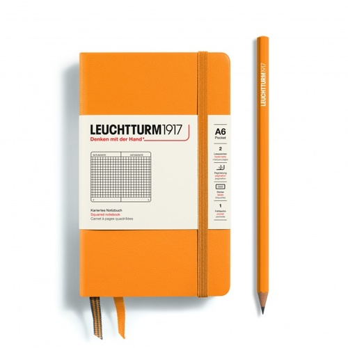 Zápisník LEUCHTTURM1917 Pocket (A6) Rising Sun, 187 p., štvorcový