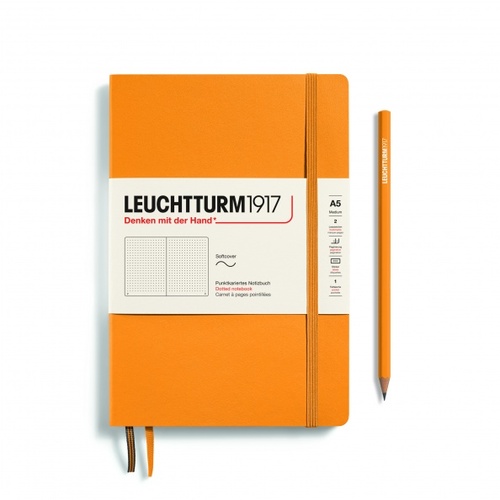 Zápisník LEUCHTTURM1917 Softcover Medium (A5) Rising Sun, 123 p., bodkovaný