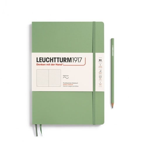 Zápisník LEUCHTTURM1917 Softcover Composition (B5) Sage, 123 p., bodkovaný