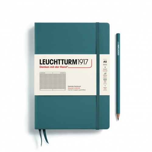 Zápisník LEUCHTTURM1917 Medium (A5) Stone Blue, 251 p., štvorcový