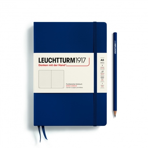 Zápisník LEUCHTTURM1917 Medium (A5) Navy, 251 p., bodkovaný