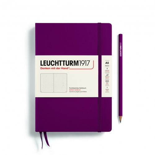 Zápisník LEUCHTTURM1917 Medium (A5) Port Red, 251 p., bodkovaný