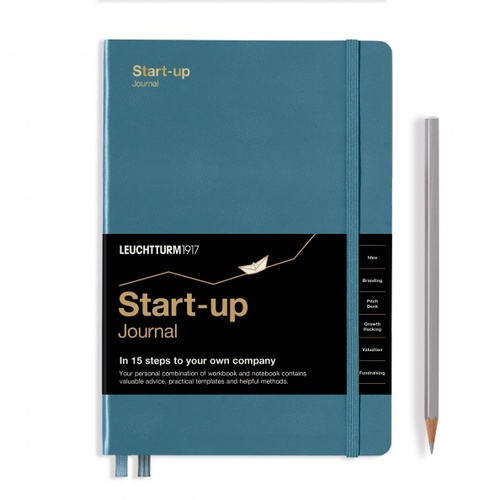 Start-up Journal LEUCHTTURM1917 Stone Blue, 100 g/m2 papier, English