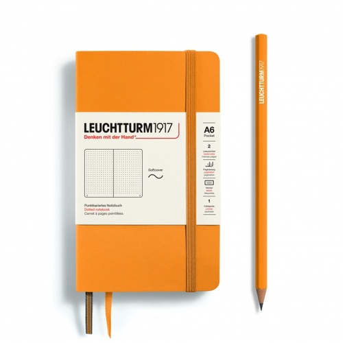 Zápisník LEUCHTTURM1917 Softcover Pocket (A6) Rising Sun, 123 p., bodkovaný