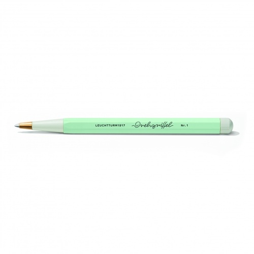 Guľôčkové pero LEUCHTTURM1917 Drehgriffel Nr. 1 Drehgriffel Nr. 1, Mint Green (atrament kráľovská modrá)