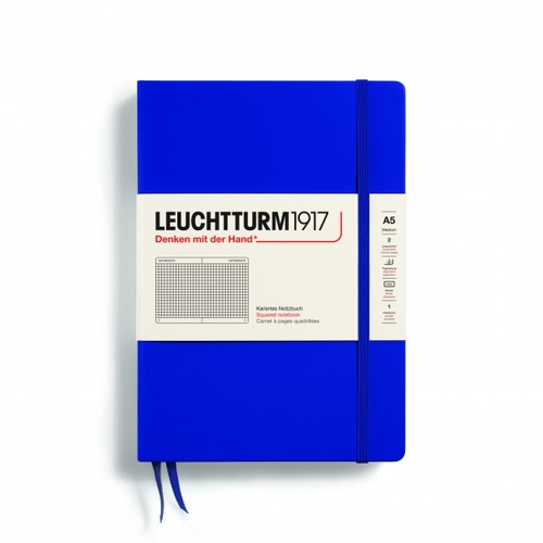 Zápisník LEUCHTTURM1917 Medium (A5), Ink, 251 S., štvorcový