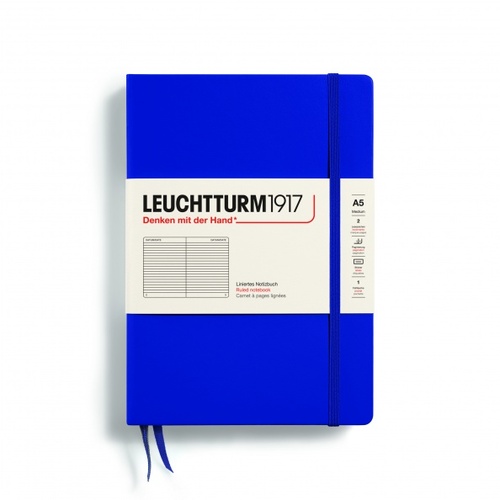 Zápisník LEUCHTTURM1917 Medium (A5), Ink, 251 S., linajkový