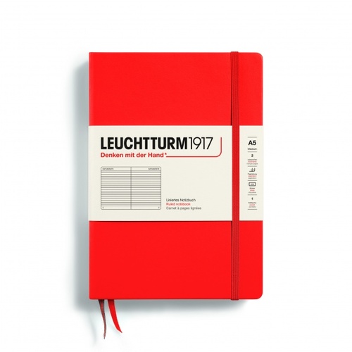 Zápisník LEUCHTTURM1917 Medium (A5), Lobster, 251 S., linajkový