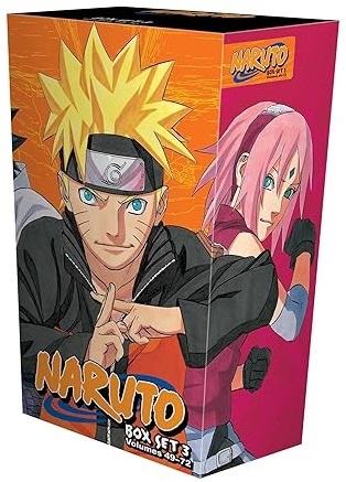 Naruto Box Set 3: Volumes 49-72 with Premium