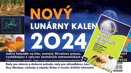 Kniha Eugenika Lunárny kalendár 2024 + Zdraví podle biorytmů luny