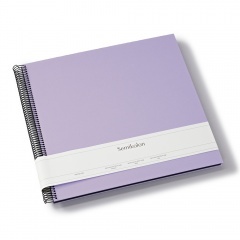 Fotoalbum Semikolon Spiral Economy Large black lilac silk