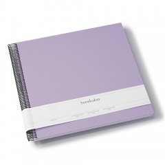 Fotoalbum Semikolon Spiral Economy Large cream lilac silk