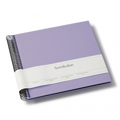 Fotoalbum Semikolon Spiral Economy Medium black lilac silk