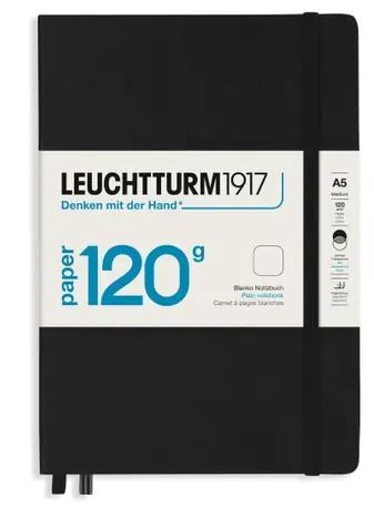 Zápisník LEUCHTTURM1917 edícia 120G Black, 203 p., čistý