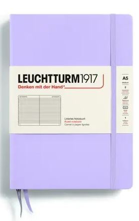 LEUCHTTURM1917 Zápisník LEUCHTTURM1917 Medium (A5) Lilac, 251 p., riadkovaný