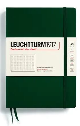 Zápisník LEUCHTTURM1917 Medium (A5) Forest Green, 251 p., bodkovaný