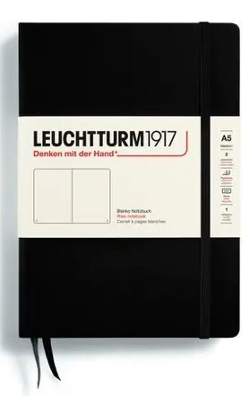 Zápisník LEUCHTTURM1917 Medium (A5) Black, 251 p., čistý