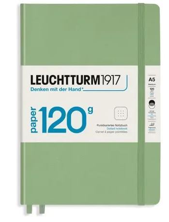 Zápisník LEUCHTTURM1917 edícia 120G Sage, 203 p., bodkovaný