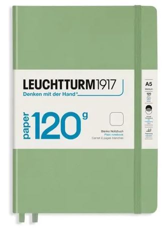 Zápisník LEUCHTTURM1917 edícia 120G Sage, 203 p., čistý