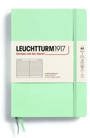 Zápisník LEUCHTTURM1917 Medium (A5) Mint Green, 251 p., riadkovaný