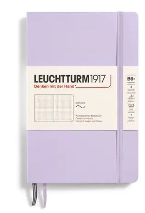 Zápisník LEUCHTTURM1917 Softcover paperback (B6+) Lilac, 123 p., bodkovaný