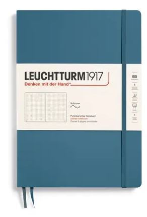 LEUCHTTURM1917 Zápisník LEUCHTTURM1917 Softcover Composition (B5) Stone Blue, 123 p., bodkovaný