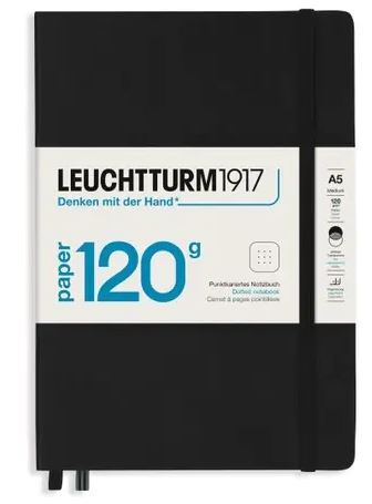 Zápisník LEUCHTTURM1917 edícia 120G Black, 203 p., bodkovaný