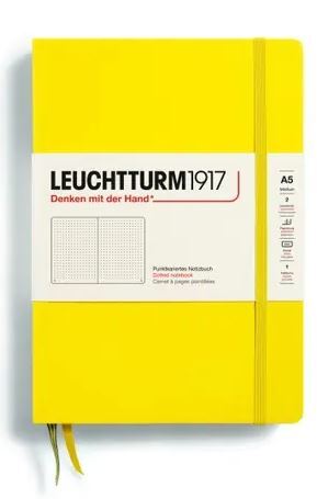Zápisník LEUCHTTURM1917 Medium (A5) Lemon, 251 p., bodkovaný