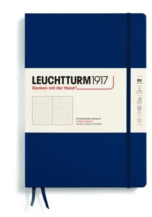 Zápisník LEUCHTTURM1917 Composition (B5), Navy, 219 p., bodkovaný