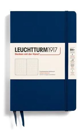 Zápisník LEUCHTTURM1917 Paperback (B6+) Navy, 219 p., bodkovaný