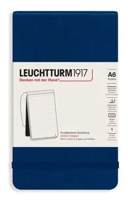 Zápisník LEUCHTTURM1917 Pocket (A6), Navy 184 p., bodkovaný