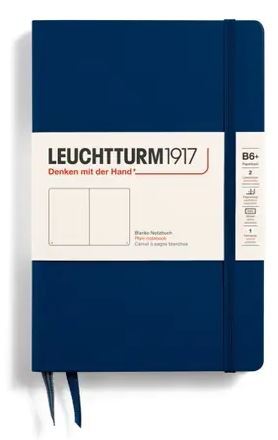 LEUCHTTURM1917 Zápisník LEUCHTTURM1917 Paperback (B6+) Navy, 219 p., čistý